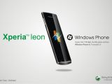 Xperia Leon concept handset running Windows Phone 8