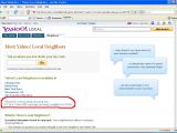 Database listing on Yahoo! Local database server