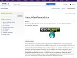 The Yahoo GeoPlanet API will also be shut down