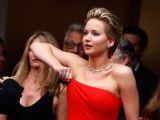 Jennifer Lawrence, the ever-relatable celebrity, has a moment with a stubborn dress