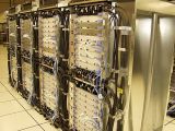 One of the sixteen server racks that make IBM's BlueGene / L