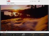 The new dynamic YouTube player set to 720p goes behind the playlist bar