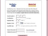 Fake Verified by Visa and MasterCard SecureCode enrollment form