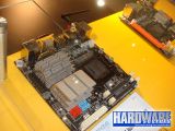 Zotac LGA 1155 Sandy Bridge mini-ITX motherboard prototype with on-board GeForce GT 430 GPU