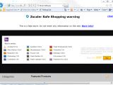 Zscaler alert for fake web store