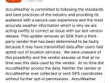 AccuWeather version 10.5.3 removing SDK functionality to collect user data
