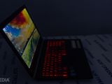 Keyboard backlight visibility in dark