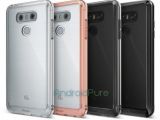 LG G6 in silver and black in cases