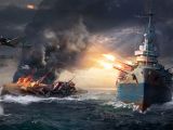 World of Warships battle scene