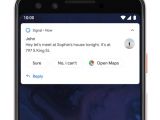 Suggested actions in notifications