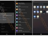 Android Q leak showing new dark theme