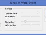 Rings on Water effects can be activated.