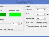 You may create wallpapers with Matrix Code effects
