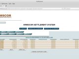 Screenshot of the Armscore invoice managment system backend