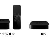 Apple TV 4 next to the old Apple TV