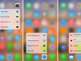 3D Touch options for various Apple apps