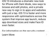 iOS 13 release notes