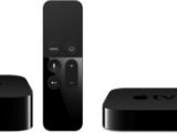 The new Apple TV next to the old generation