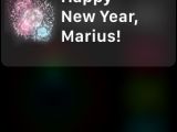 Happy New Year notification on Apple Watch