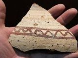 Pottery fragment discovered at the site