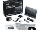ASUS DSL-N17U router and accessories