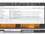 The audio editor supports numerous plugins