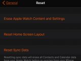 Erase contents on Apple Watch