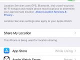 Stop location services