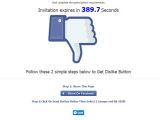 Facebook Dislike Button scam campaign