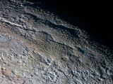 Peculiar landscapes on Pluto look like snake or dragon skin