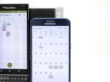 BlackBerry PRIV and Samsung Galaxy S6 edge+ calendars