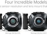 BlackMagic URSA mini camera models