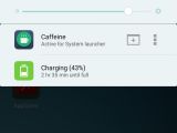 Notification settings for Caffeine