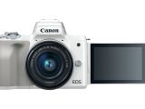 Canon EOS M50 silver with articulated LCD