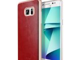 Galaxy Note 7 Case in Red Leather