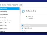 Cloudo displays newly uploaded files, added notes and recent mail attachments to keep you up to date.