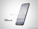 Front panel on Galaxy S8 concept