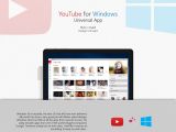 YouTube app concept on Windows 10