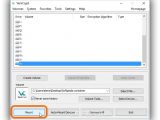 To mount a file in VeraCrypt, assign a drive letter after selecting a file and click Mount