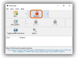 To mount an existing drive, click Open file from the main window of LibreCrypt