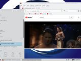 YouTube running in DebEX KDE