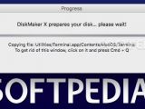 DiskMaker X lets you know what files are being copied to the disk, but you can also close the progress window