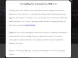 Announcement on Ennetcom website