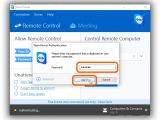 Enter the Password necessary for login using TeamViewer
