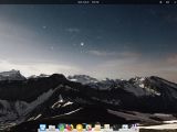elementary OS Juno with translucent dark panel