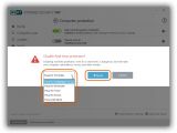 Temporarily disable the real-time scanner of ESET Internet Security 10 Beta