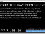 Exotic ransomware 1.0 ransom note