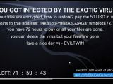 Exotic ransomware 3.0 ransom note