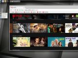 Google Chrome with Netflix is running