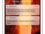 Notifications for Reactions on Messenger